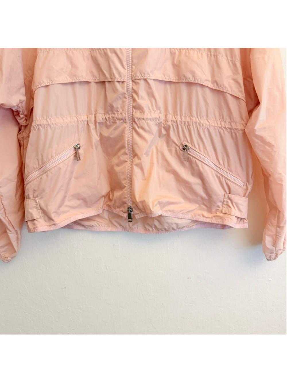 Women's Moncler Lightweight Windbreaker Jacket Pink Size Small - Picture 2 of 13